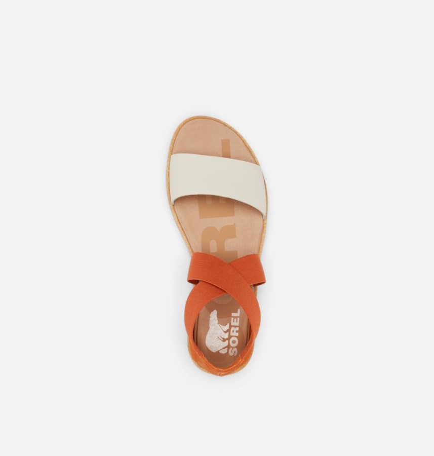 Sorel Australia Women's Ella Ii Flat Sandal Desert Sun-Chalk