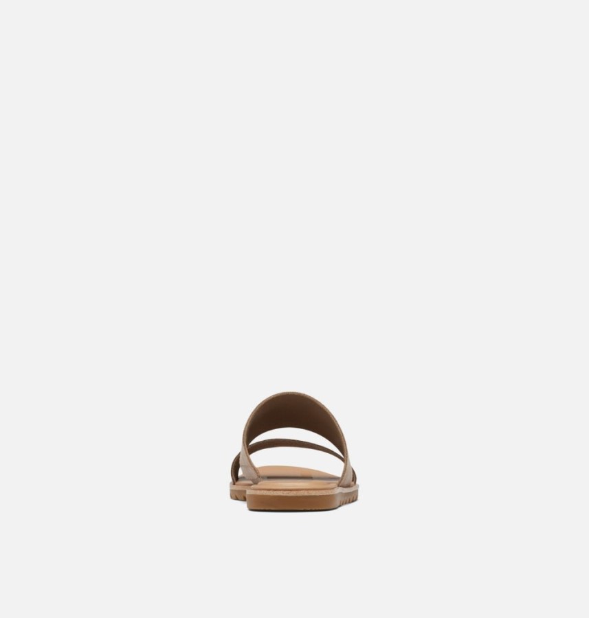 Sorel Australia Women's Ella Ii Slide Sandal Ash Brown-White