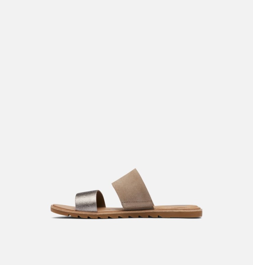 Sorel Australia Women's Ella Ii Slide Sandal Ash Brown-White