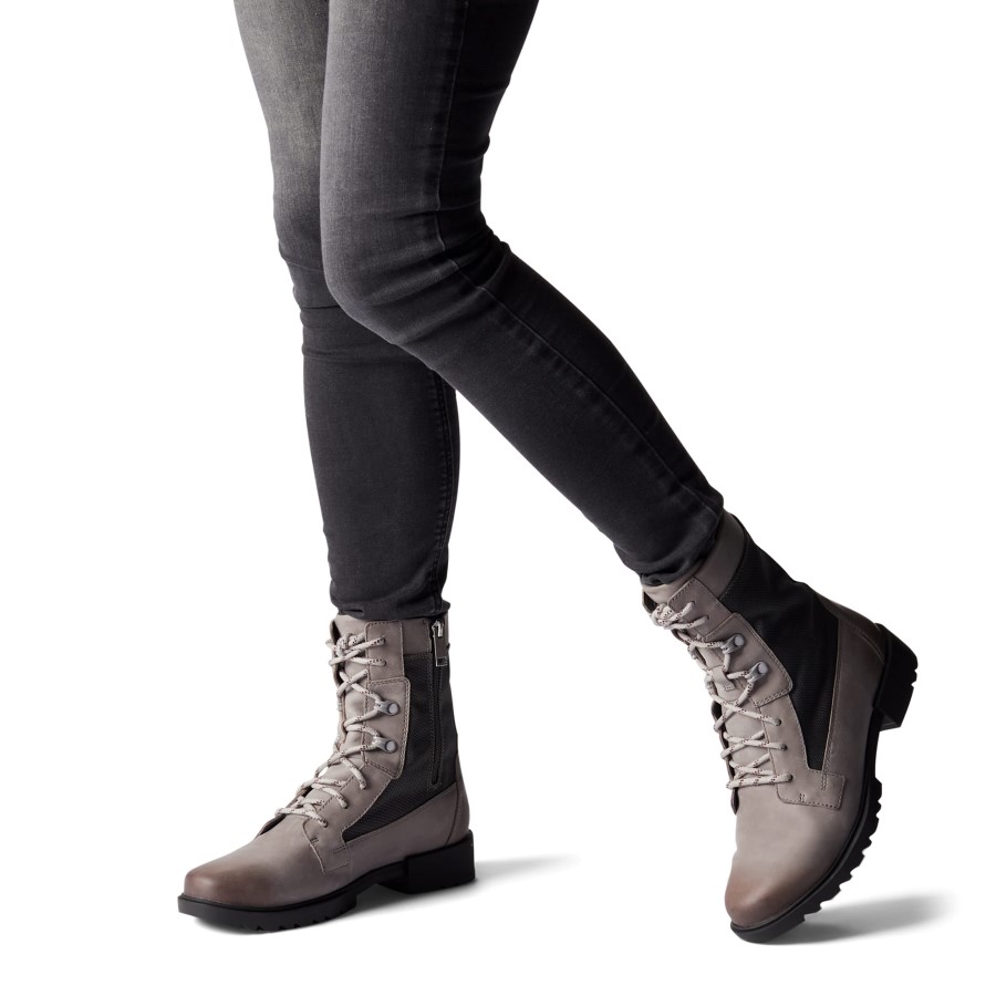 Sorel Australia Women's Emelie Lace Boot Dark Moss-Black