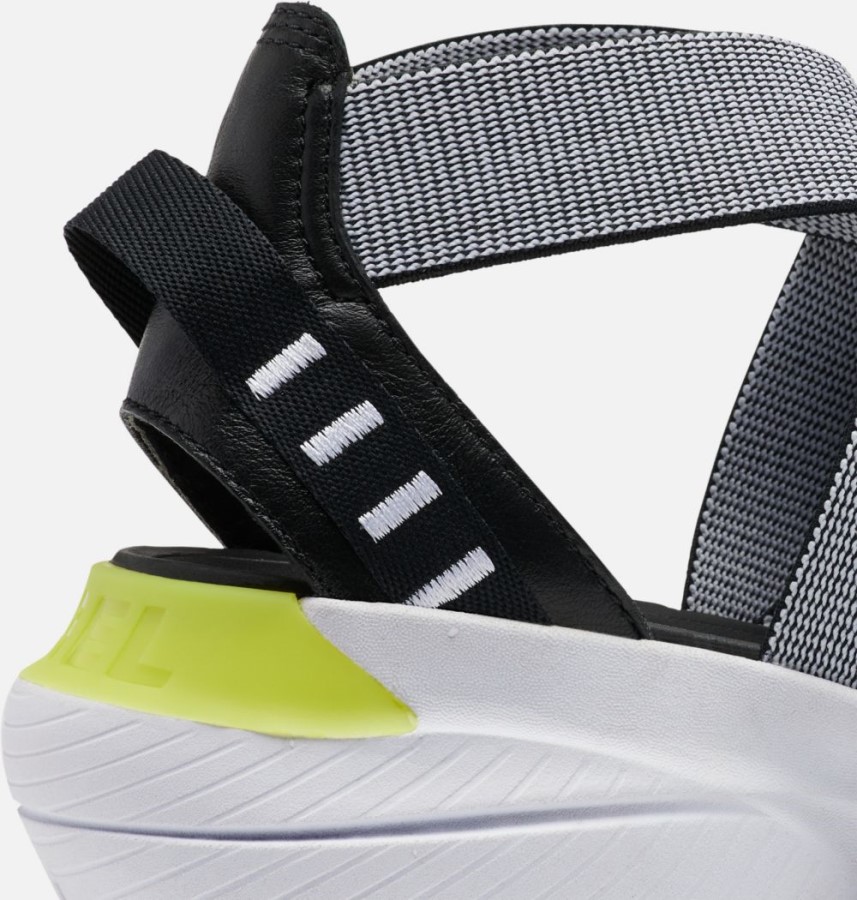 Sorel Australia Women's Explorer Blitz Multistrap Sandal Black-White