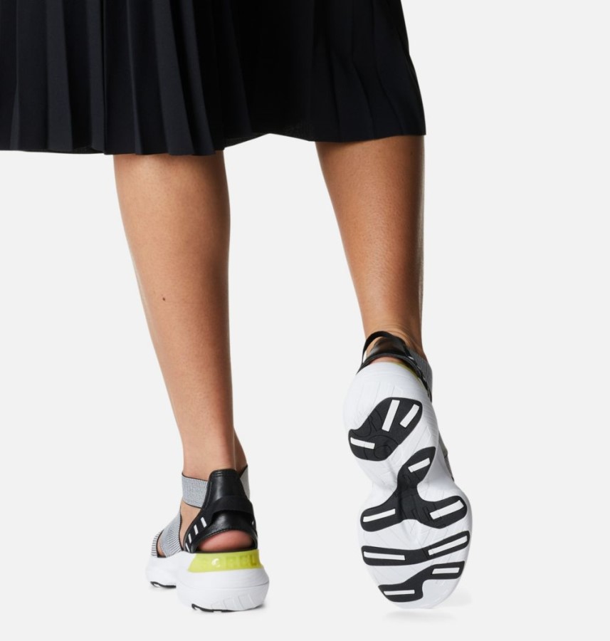 Sorel Australia Women's Explorer Blitz Multistrap Sandal Black-White