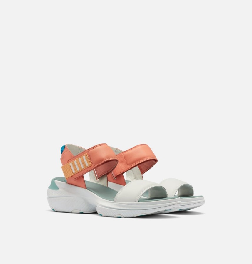 Sorel Australia Women's Explorer Blitz Stride Sandal Paradiso Peach-Sea Salt