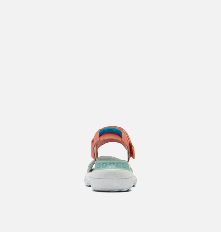 Sorel Australia Women's Explorer Blitz Stride Sandal Paradiso Peach-Sea Salt