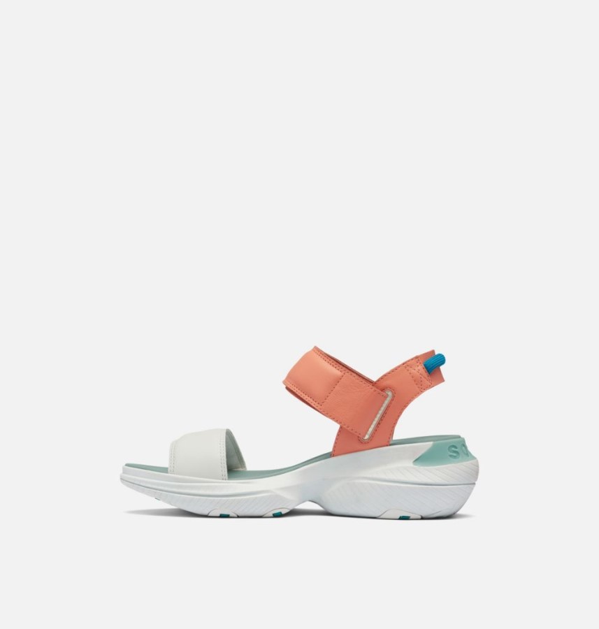 Sorel Australia Women's Explorer Blitz Stride Sandal Paradiso Peach-Sea Salt