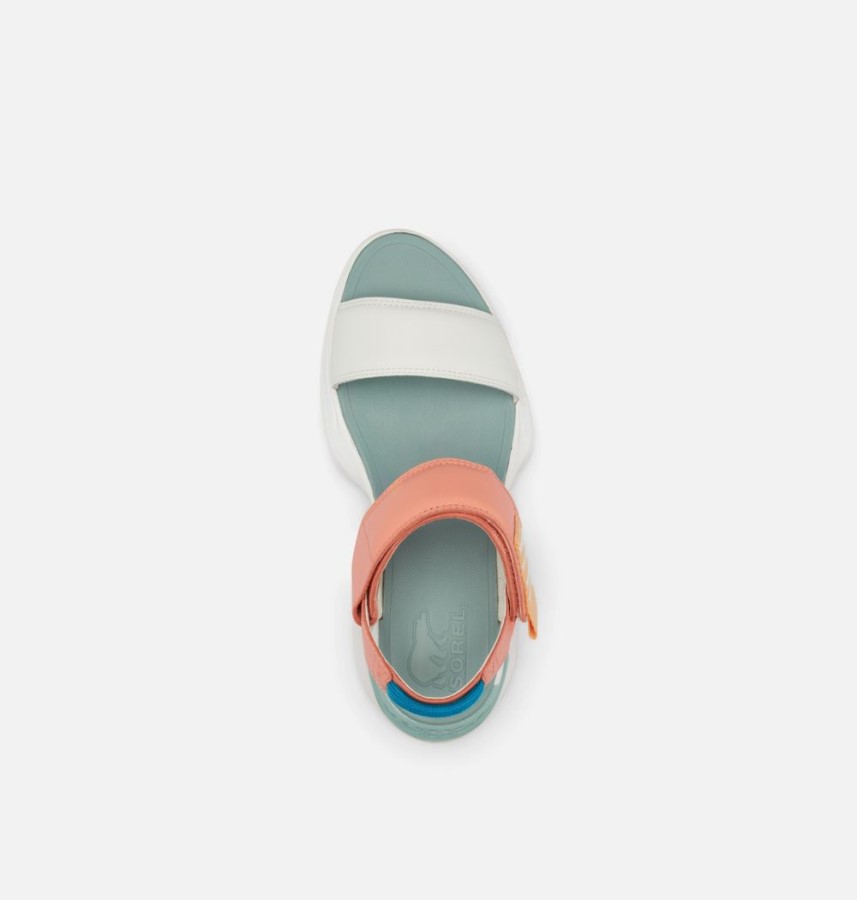 Sorel Australia Women's Explorer Blitz Stride Sandal Paradiso Peach-Sea Salt