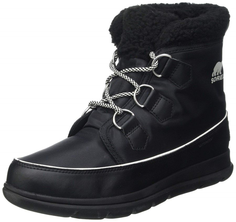 Sorel Australia Women's Explorer Carnival Snow Boot Black Sea Salt
