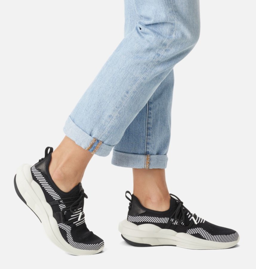 Sorel Australia Women's Explorer Defy Low Trainer Black-White