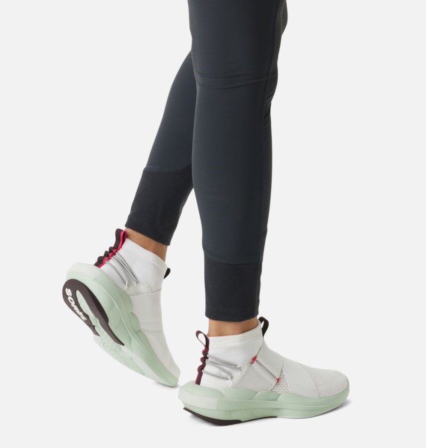 Sorel Australia Women's Explorer Defy Mid Sneaker Sea Salt-Sea Sprite