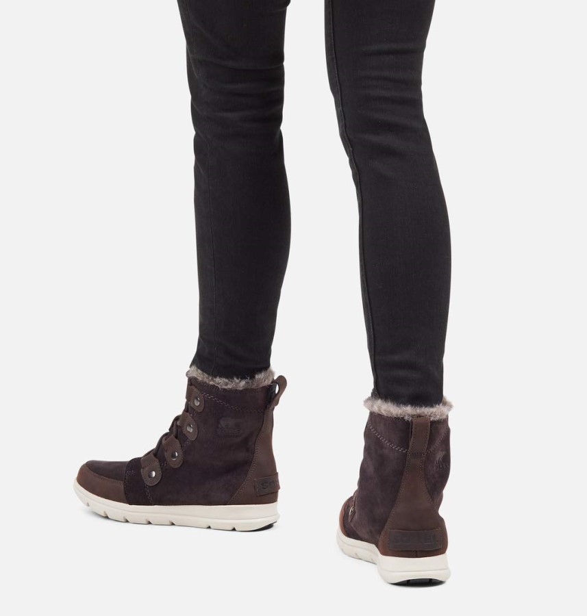 Sorel Australia Women's Explorer Joan Winter Boots For Women Blackened Brown