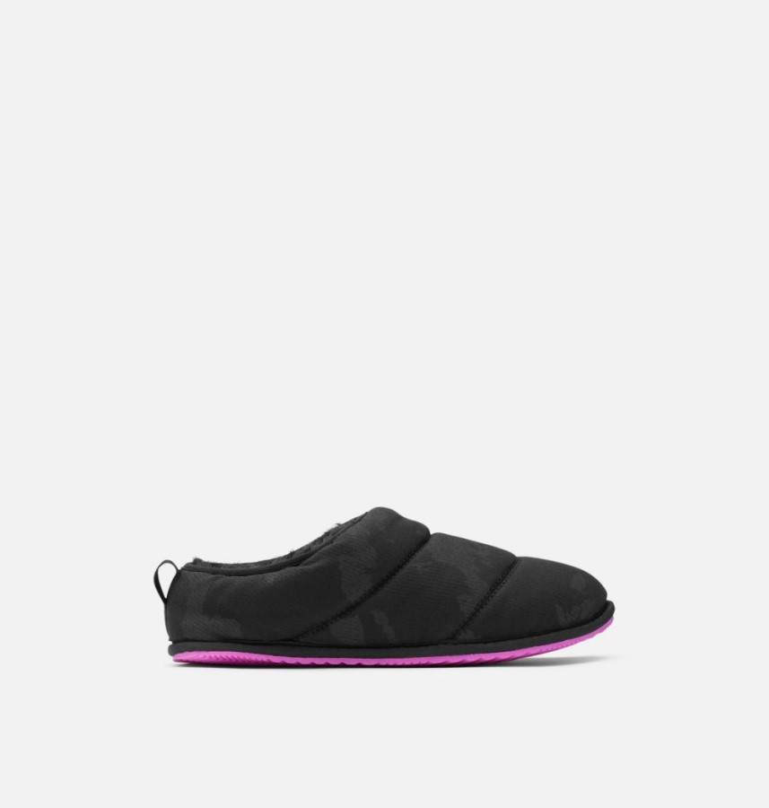 Sorel Australia Women's Go Bodega Run Slipper Black-Bright Lavender