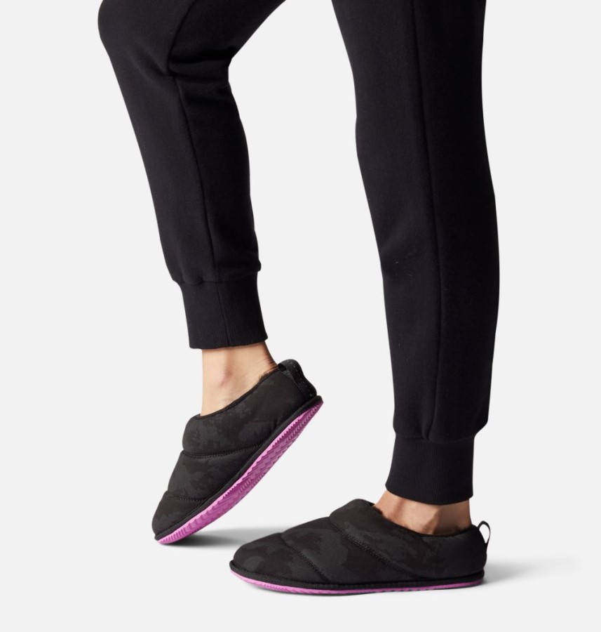 Sorel Australia Women's Go Bodega Run Slipper Black-Bright Lavender