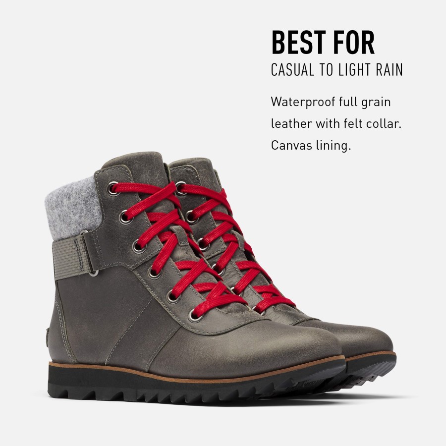 Sorel Australia Women's Harlow Conquest Boot Rain Waterproof Quarry