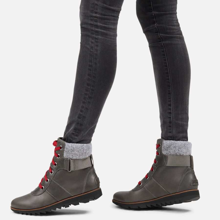 Sorel Australia Women's Harlow Conquest Boot Rain Waterproof Quarry
