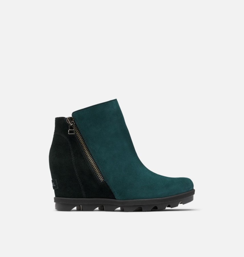 Sorel Australia Women's Joan Of Arctic Wedge Ii Zip Bootie Dark Seas