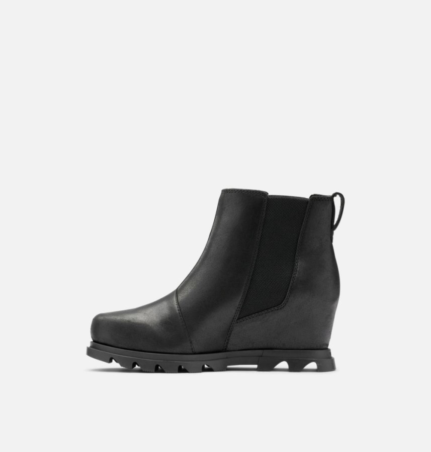 Sorel Australia Women's Joan Of Arctic Wedge Iii Chelsea Bootie Black-Sea Salt