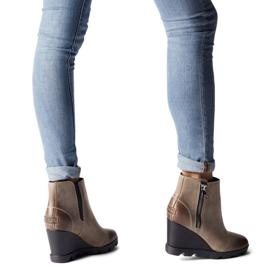 Sorel Australia Women's Joan Uptown Zip Bootie Omega Taupe-Chalk
