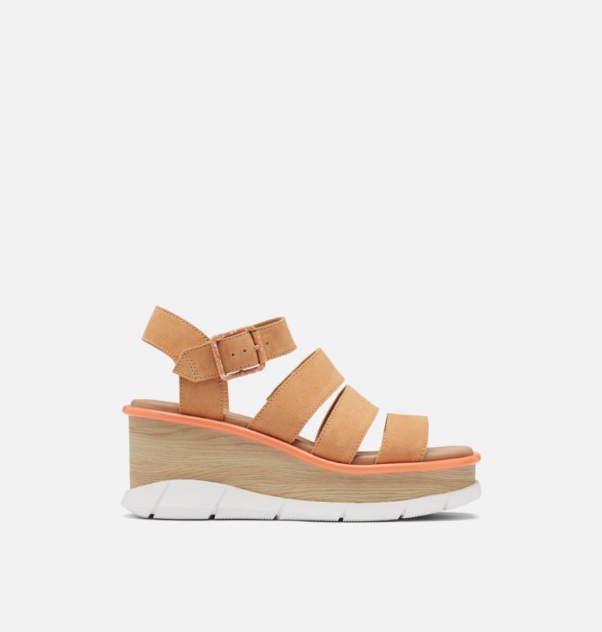 Sorel Australia Women's Joanie Iii Ankle Strap Wedge Sandal Faded Spark-White