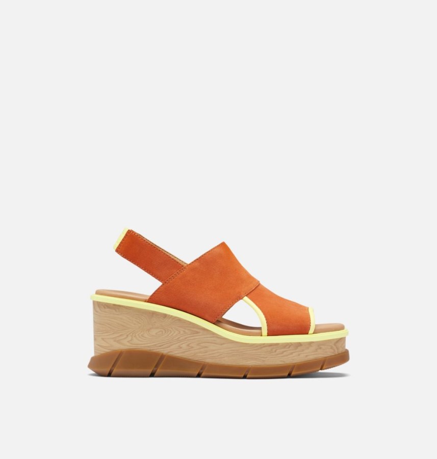 Sorel Australia Women's Joanie Iii Slingback Wedge Sandal Desert Sun-Tranquil Yellow