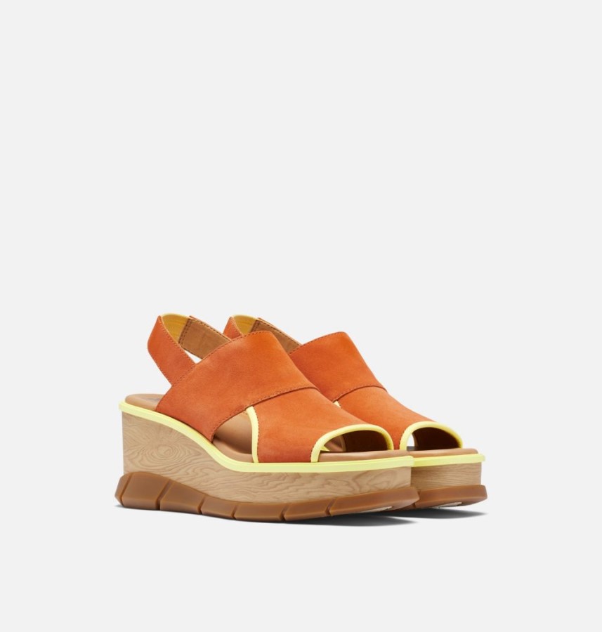 Sorel Australia Women's Joanie Iii Slingback Wedge Sandal Desert Sun-Tranquil Yellow