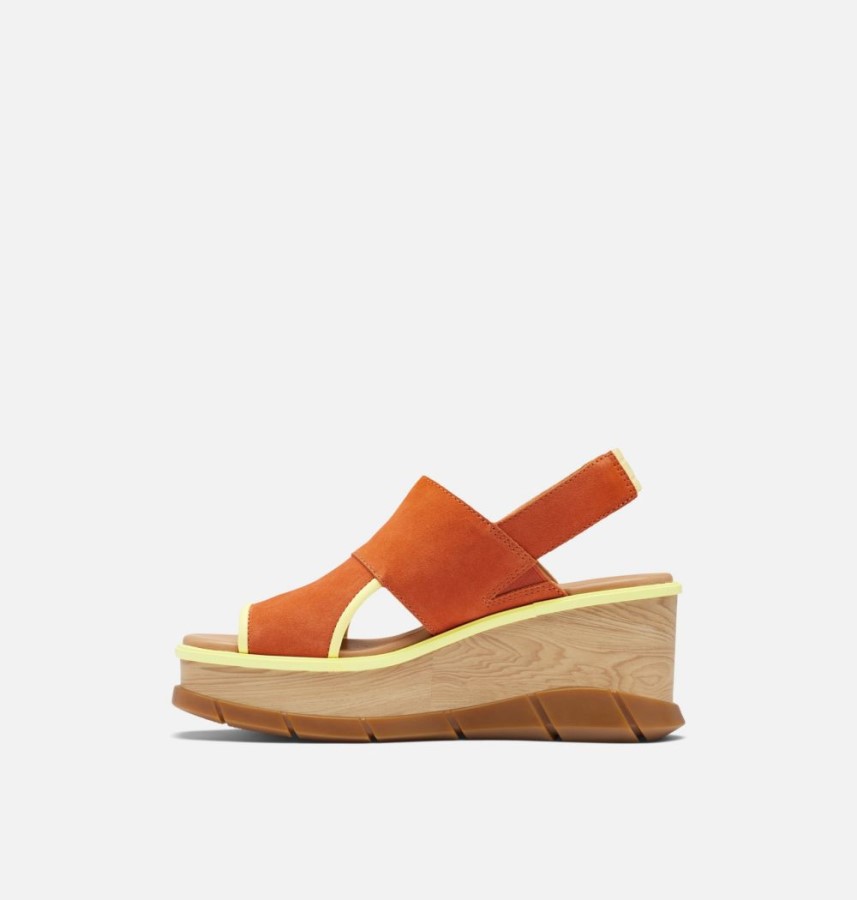 Sorel Australia Women's Joanie Iii Slingback Wedge Sandal Desert Sun-Tranquil Yellow