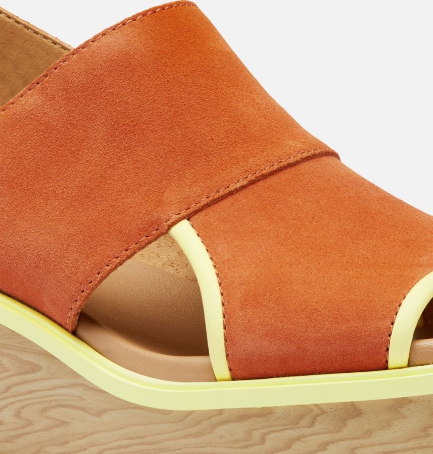 Sorel Australia Women's Joanie Iii Slingback Wedge Sandal Desert Sun-Tranquil Yellow