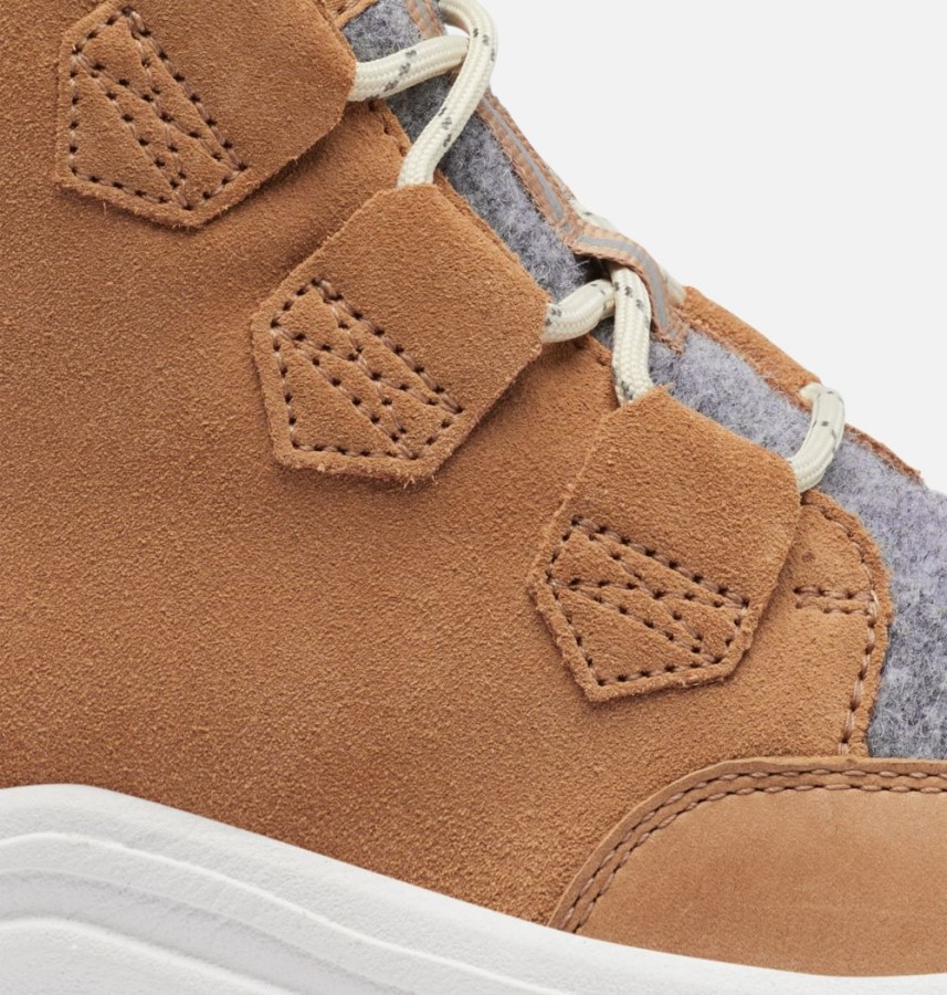 Sorel Australia Women's Kinetic Breakthru Caribou Sneaker Boot Tawny Buff-Quarry