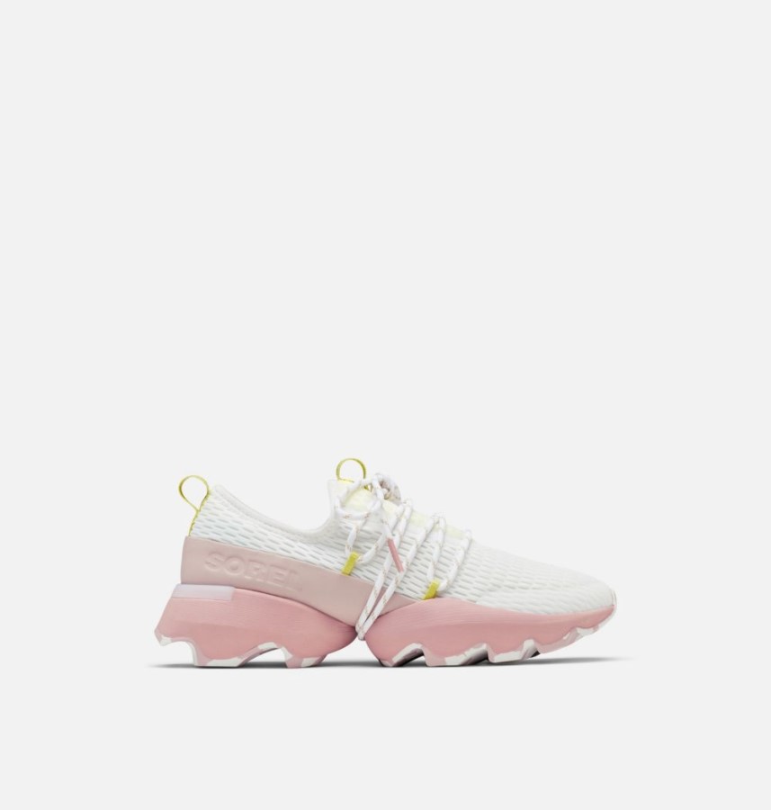Sorel Australia Women's Kinetic Impact Lace Sneaker White-Eraser Pink