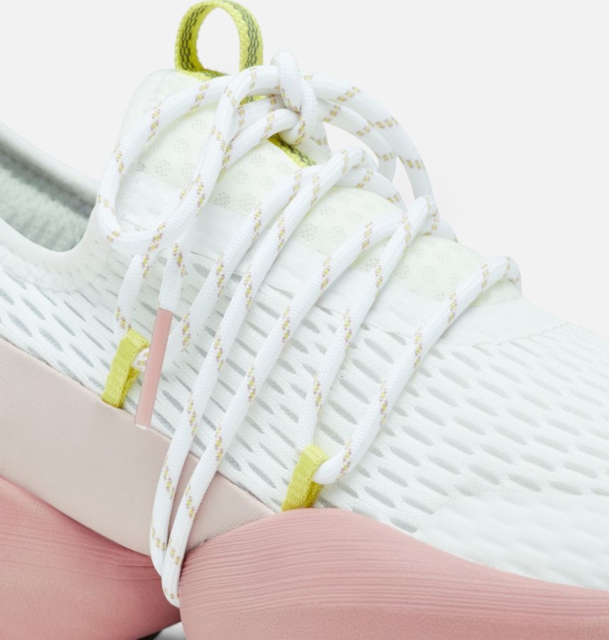 Sorel Australia Women's Kinetic Impact Lace Sneaker White-Eraser Pink