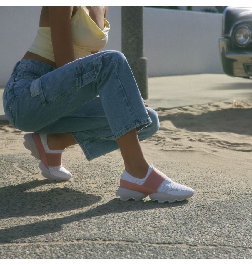 Sorel Australia Women's Kinetic Impact Strap Sneaker White-Moonstone