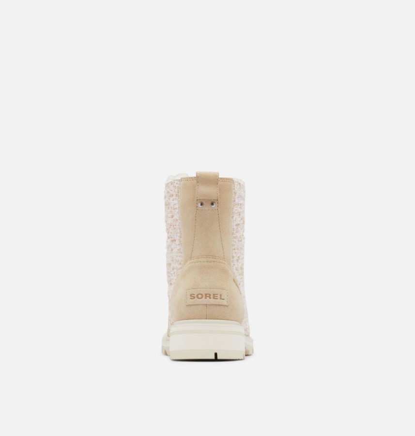 Sorel Australia Women's Lennox Lace Cozy Bootie Ancient Fossil-Chalk