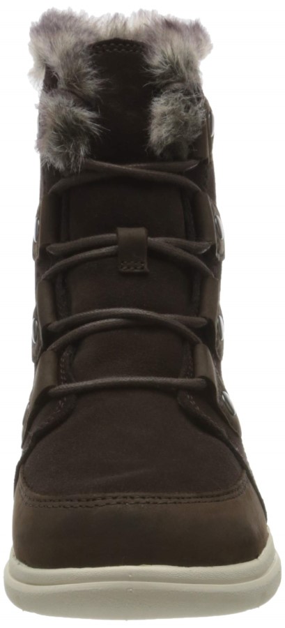 Sorel Australia Women's Lennox Lace Stkd Waterproof Leather Boot Velvet Tan-Gum 2