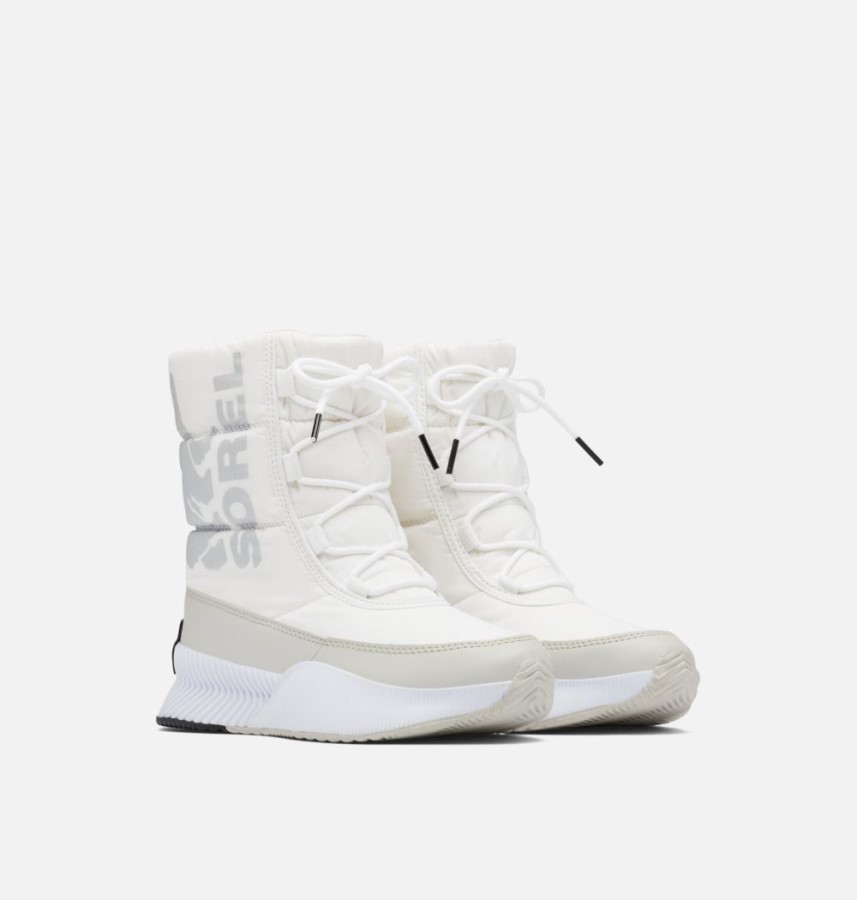 Sorel Australia Women's Out 'N About Iii Puffy Lace Boot White-Pure Silver