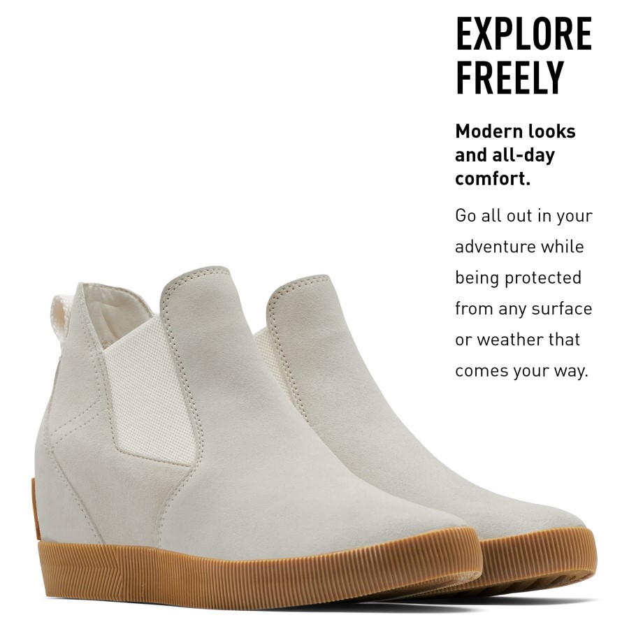 Sorel Australia Women's Out 'N About Slip-On Wedge Ii Boot Chalk White