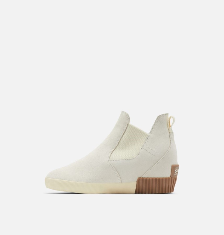 Sorel Australia Women's Out 'N About Slip-On Wedge Natural Tan-White