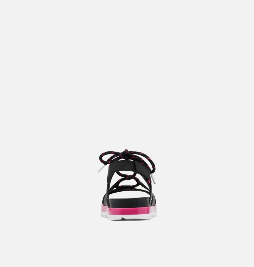 Sorel Australia Women's Roaming Lace Sandal Black-Punch Pink