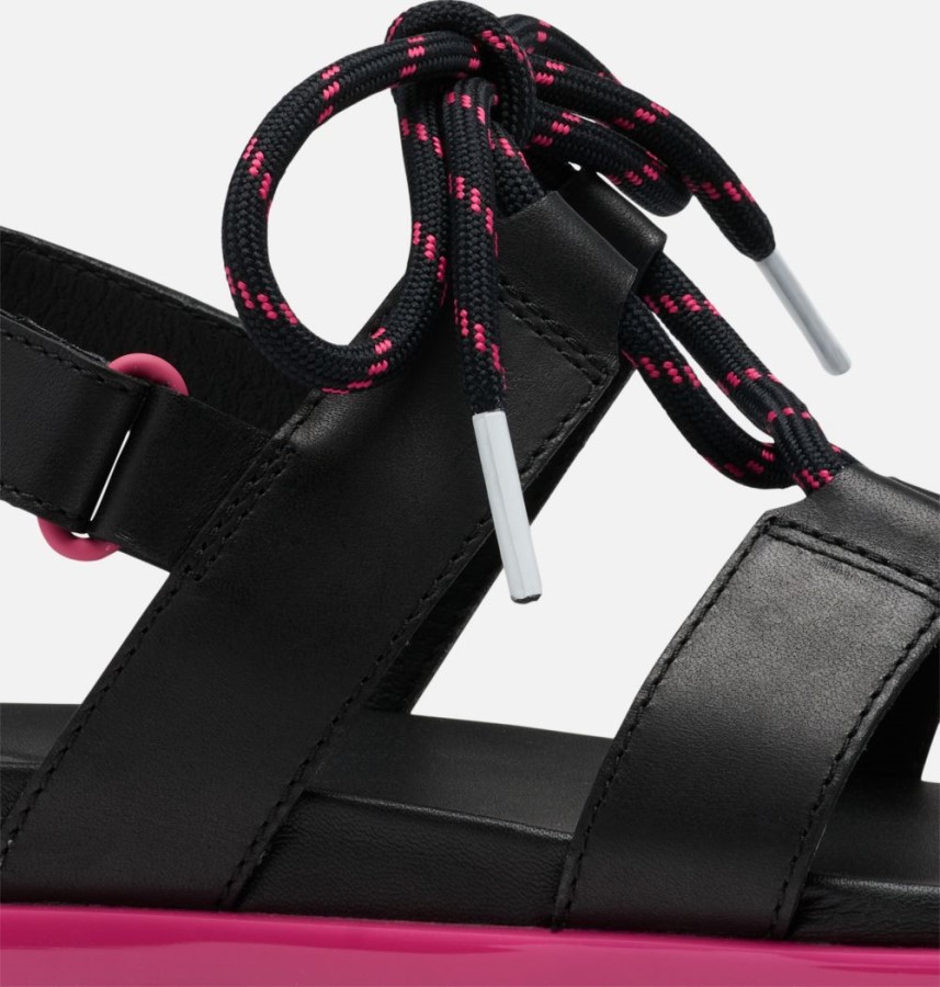 Sorel Australia Women's Roaming Lace Sandal Black-Punch Pink