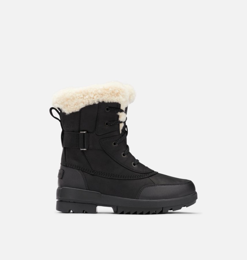 Sorel Australia Women's Torino Ii Parc Shearling Waterproof Winter Boot Black-Sea Salt