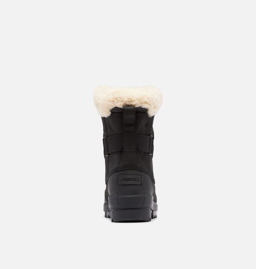 Sorel Australia Women's Torino Ii Parc Shearling Waterproof Winter Boot Black-Sea Salt