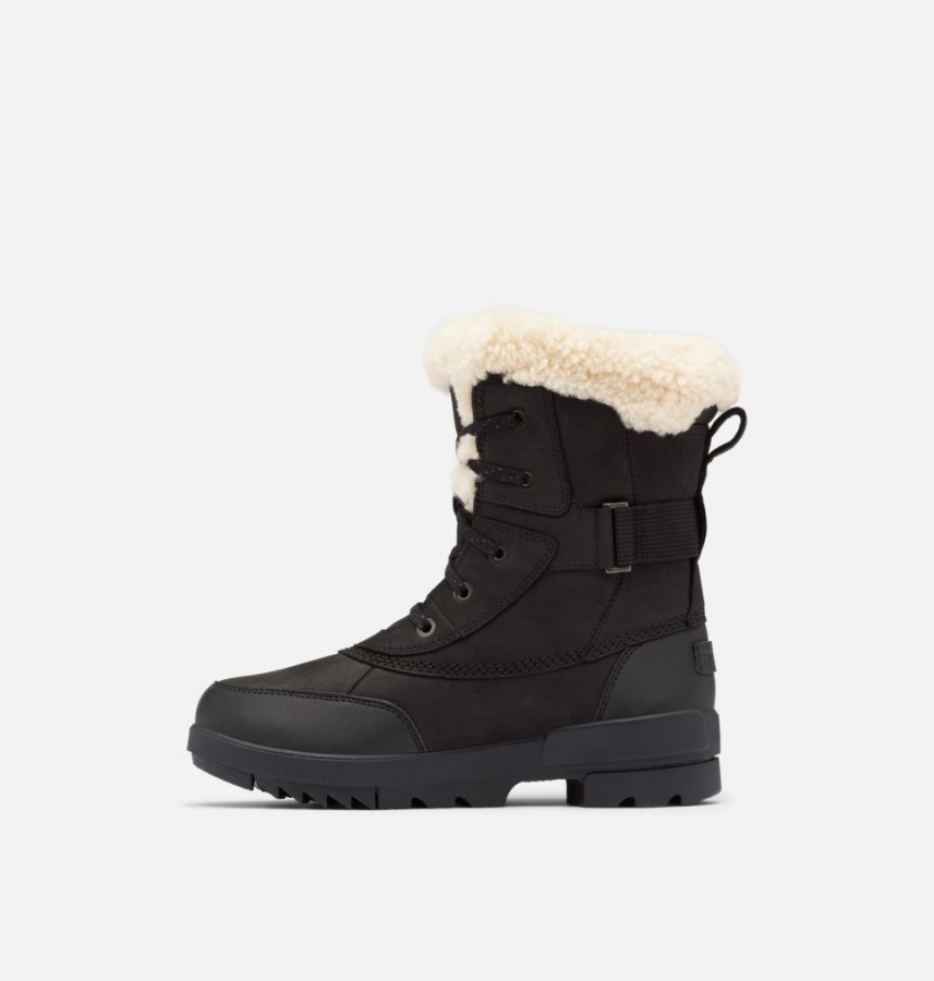 Sorel Australia Women's Torino Ii Parc Shearling Waterproof Winter Boot Black-Sea Salt