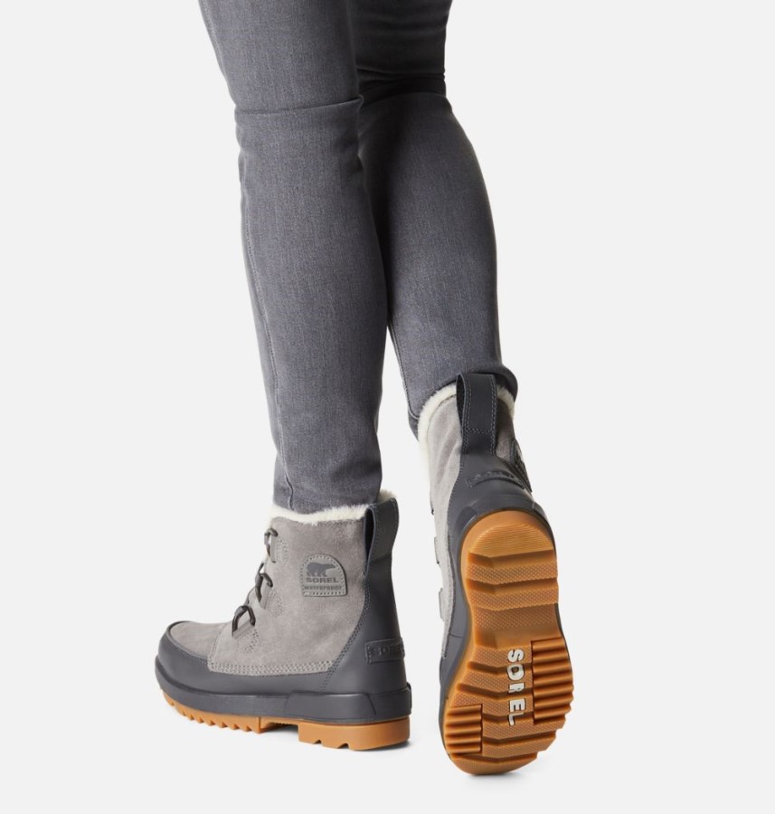 Sorel Australia Women's Torino Ii Parc Shearling Waterproof Winter Bootie Quarry