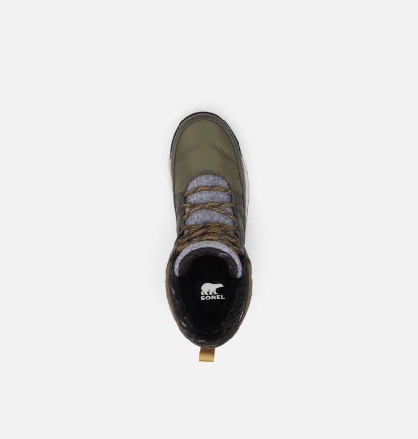 Sorel Australia Women's Whitney Ii Short Lace Winter Boot Stone Green-Black