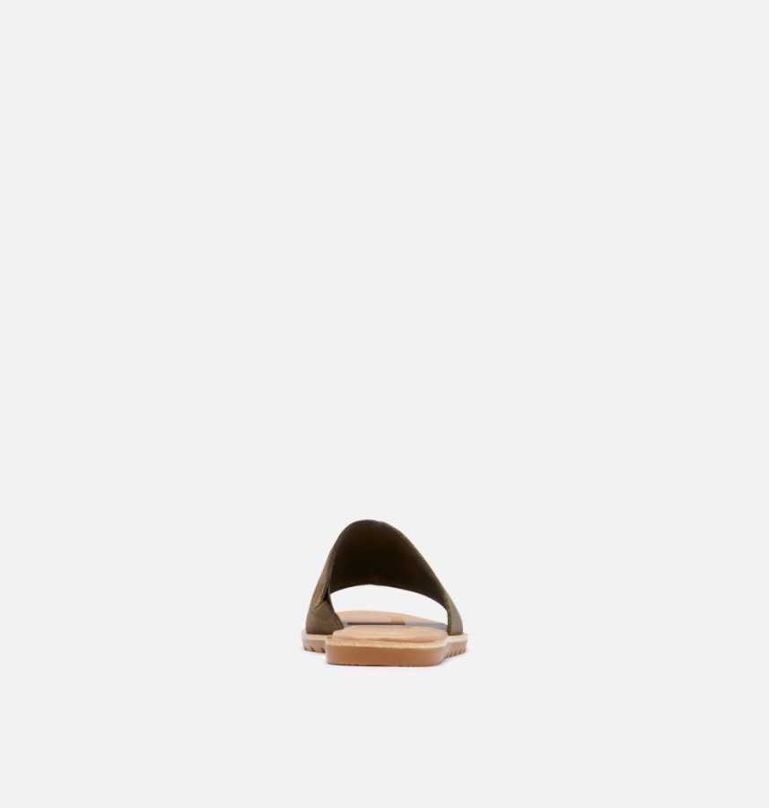 Sorel Australia Womens Ella Ii Block Slide Olive Green