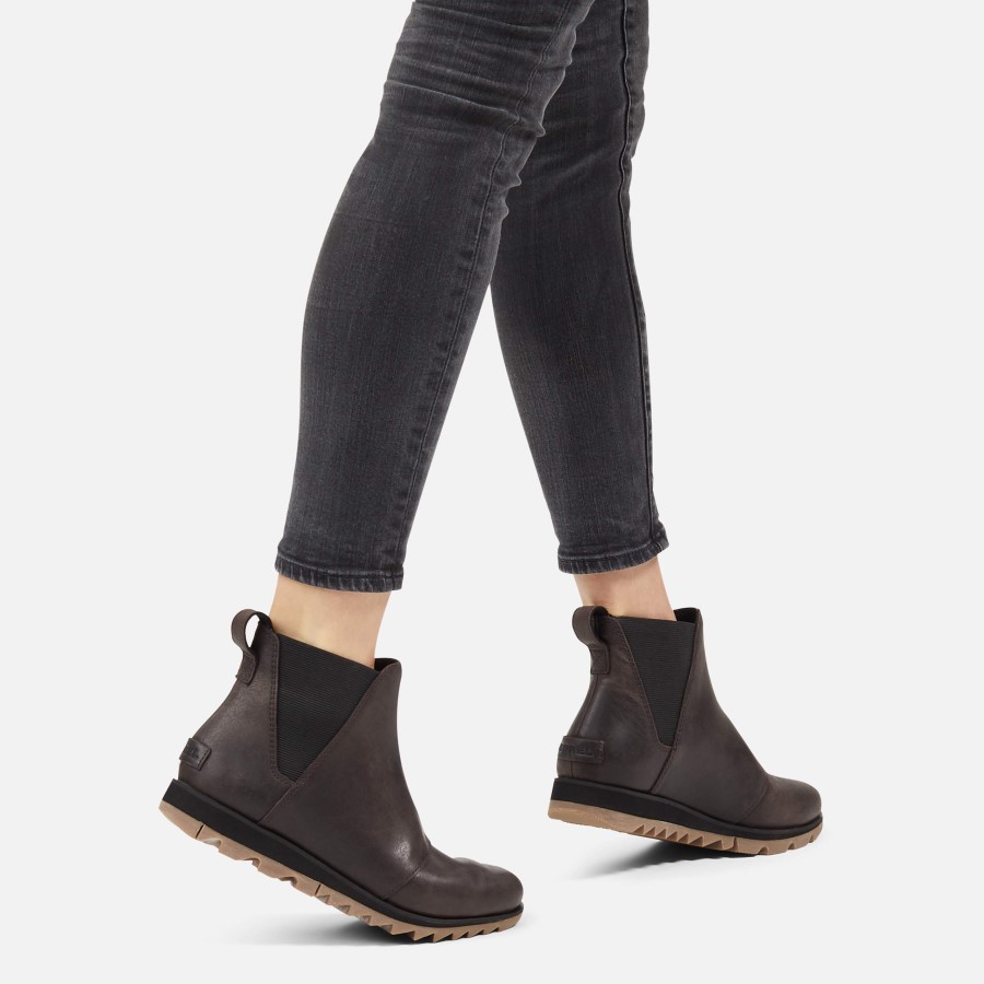 Sorel Australia Womens Harlow Chelsea Non Shell Boot Blackened Brown