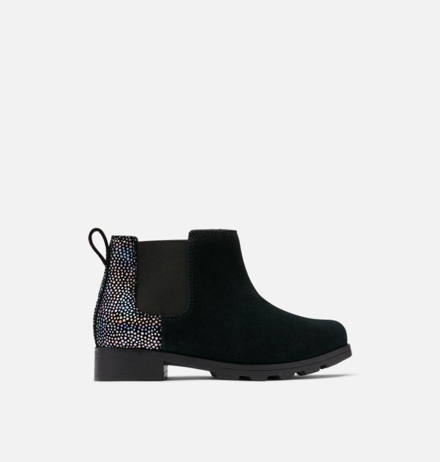 Sorel Australia Youth Emelie Chelsea Bootie Black-Sea Salt