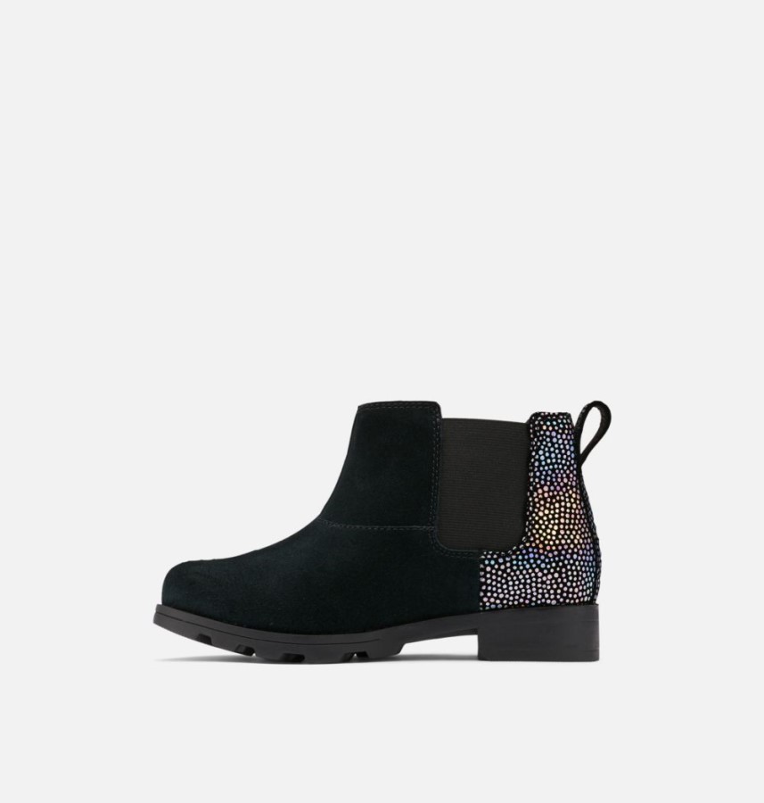 Sorel Australia Youth Emelie Chelsea Bootie Black-Sea Salt