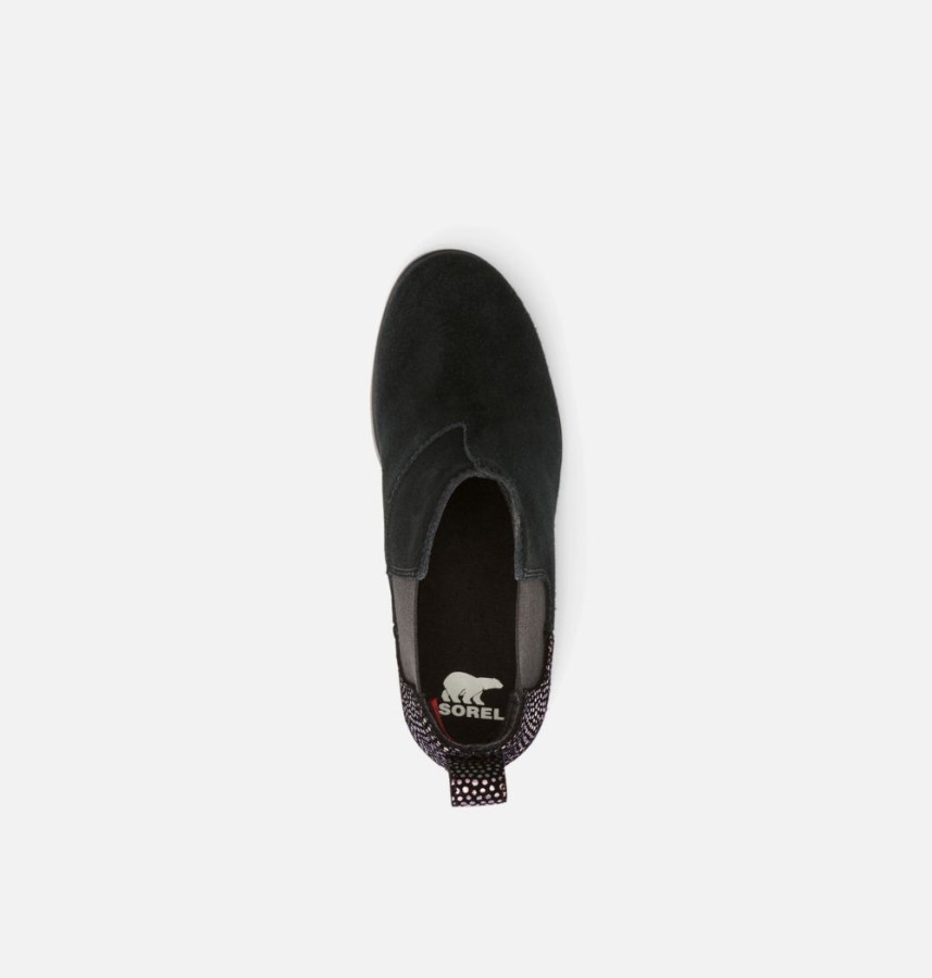 Sorel Australia Youth Emelie Chelsea Bootie Black-Sea Salt