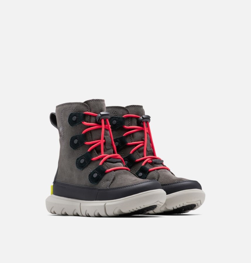 Sorel Australia Youth Explorer Lace Boot Jet-Black