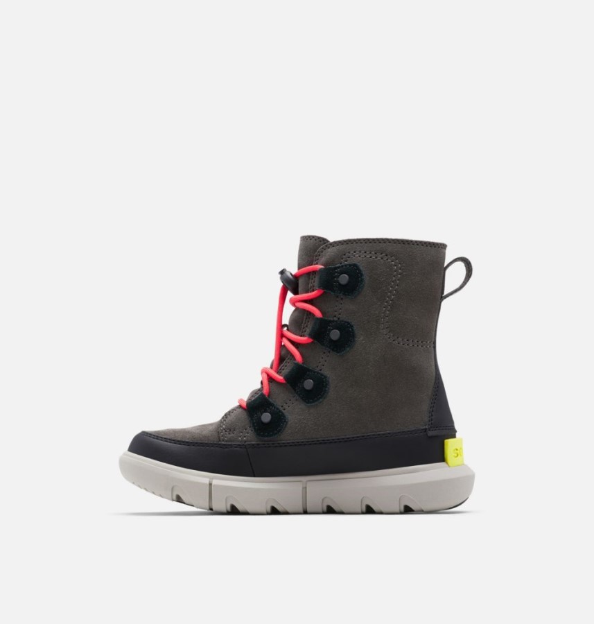 Sorel Australia Youth Explorer Lace Boot Jet-Black