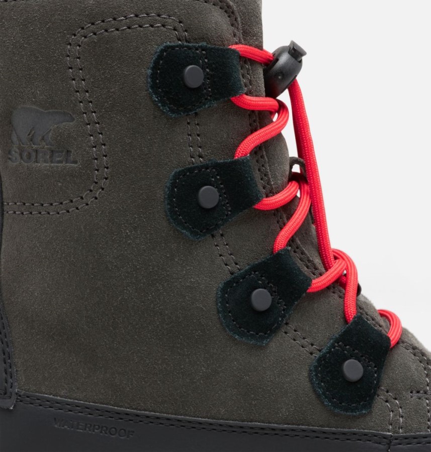 Sorel Australia Youth Explorer Lace Boot Jet-Black